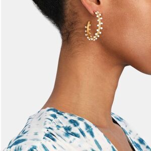 Sylvia Toledano Goldplated Hoop Earrings